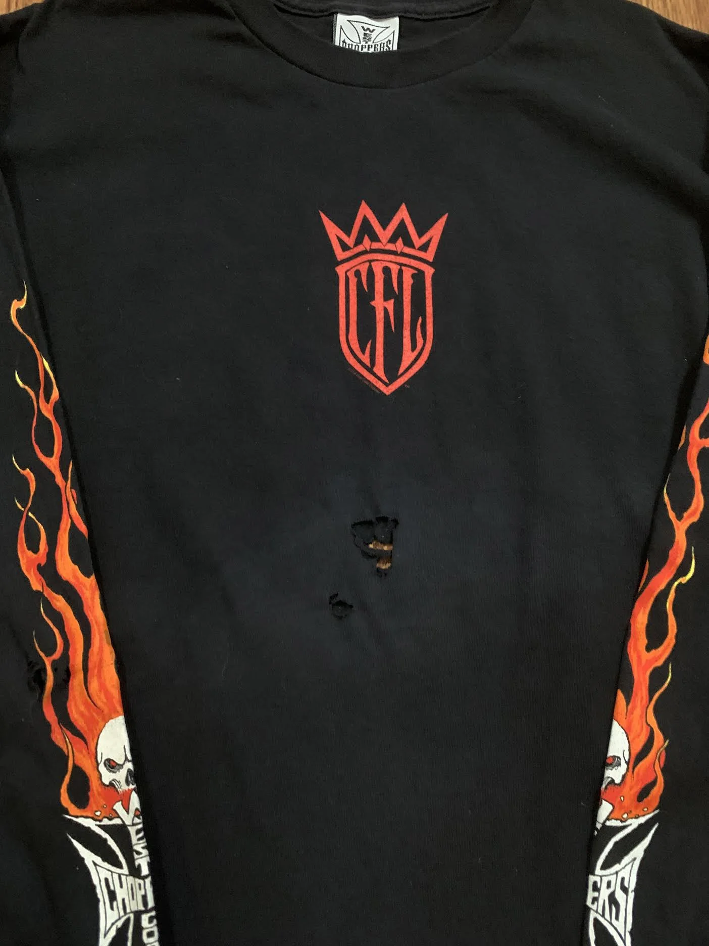 Vintage West Coast Chopper Los Angeles Long Sleeve Shirt (Size XL